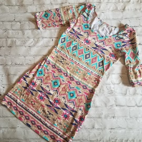 Multicolor Tribal Bodycon Dress - Picture 2 of 5